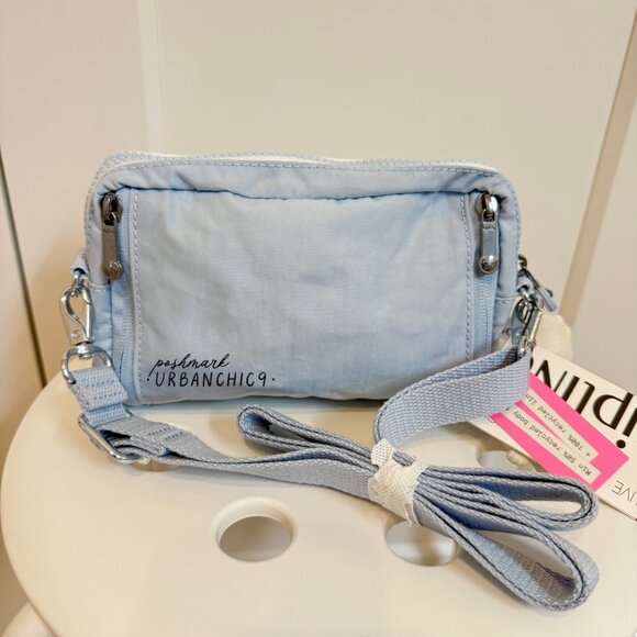 NWT KIPLING Abanu Multi Convertible Crossbody Bag - Frost Blue - Picture 13 of 13